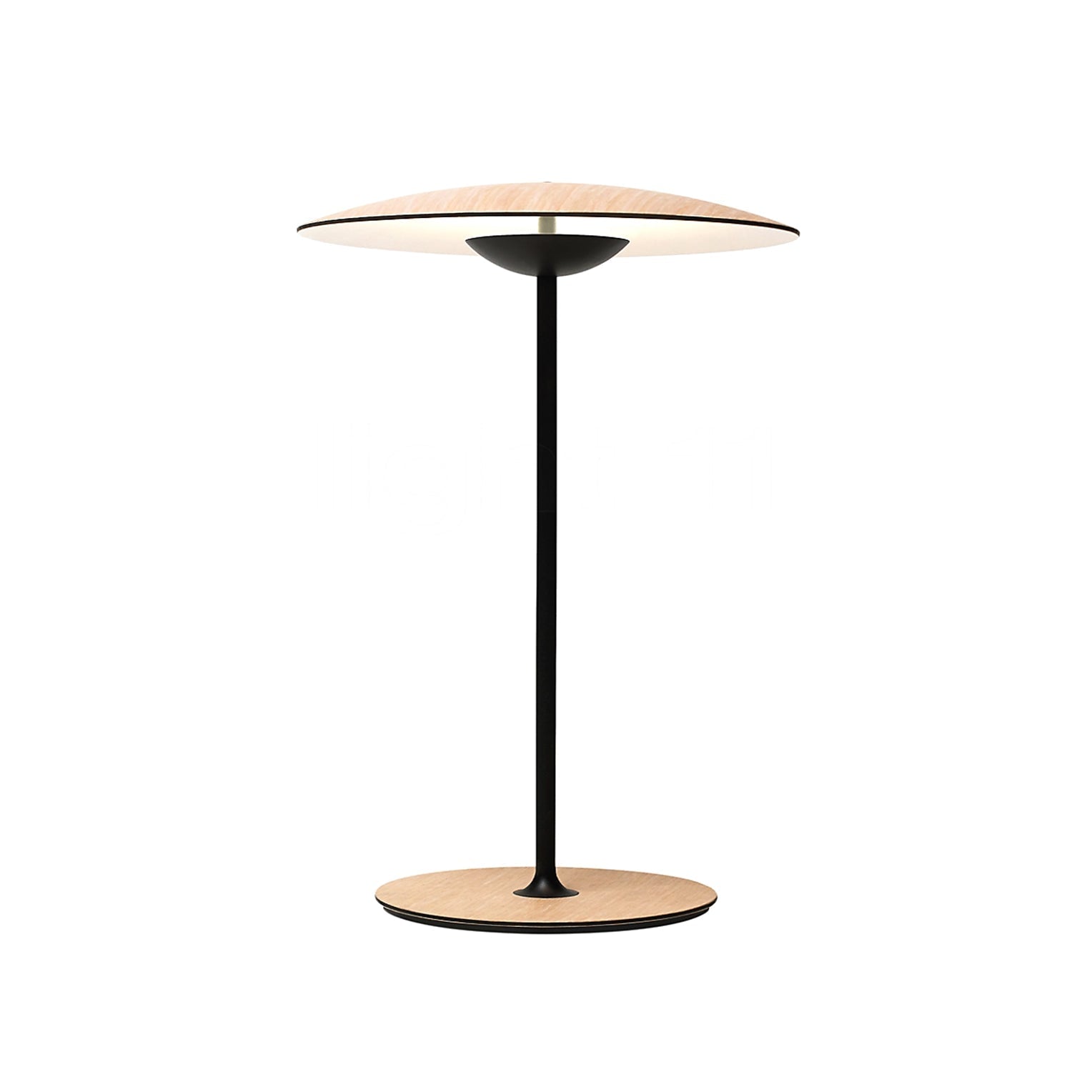 GingerLux Tischlampe – Skandinavischer Stil, Holzoptik, dimmbar, für Wohnzimmer