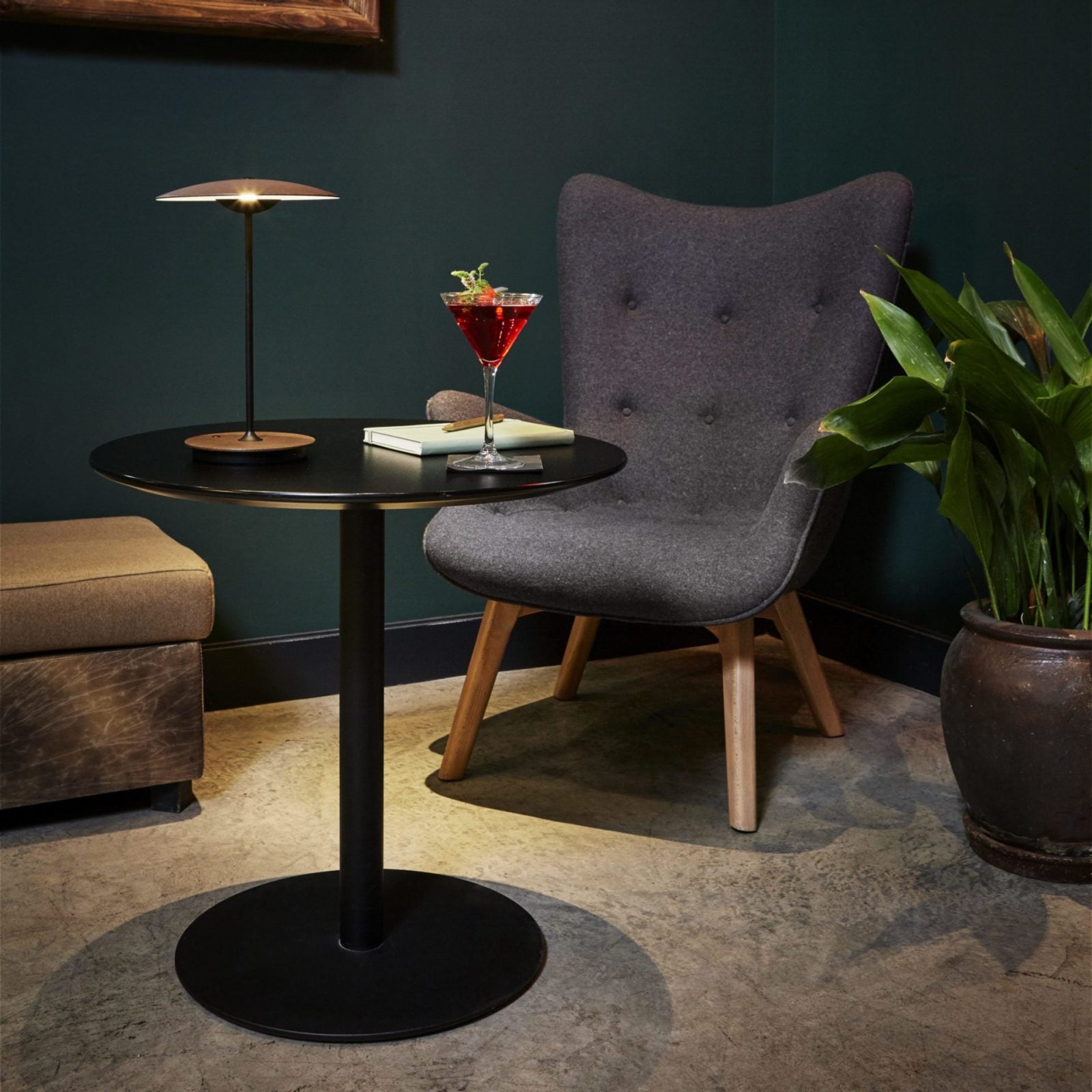 GingerLux Tischlampe – Skandinavischer Stil, Holzoptik, dimmbar, für Wohnzimmer