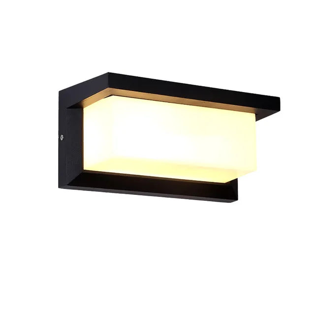NovaLight LED Außenwandleuchte – Schwarz Modern Wasserdicht