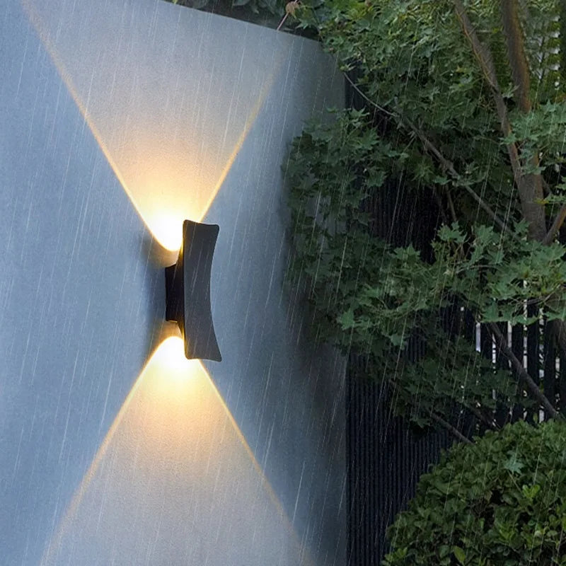 UrbanBeam – Moderne LED Außenwandleuchte Up & Down Light, schwarz & wasserdicht