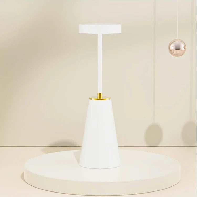LumoLite LED Tischlampe – Kabellos, dimmbar, weiß, für Terrasse & Garten