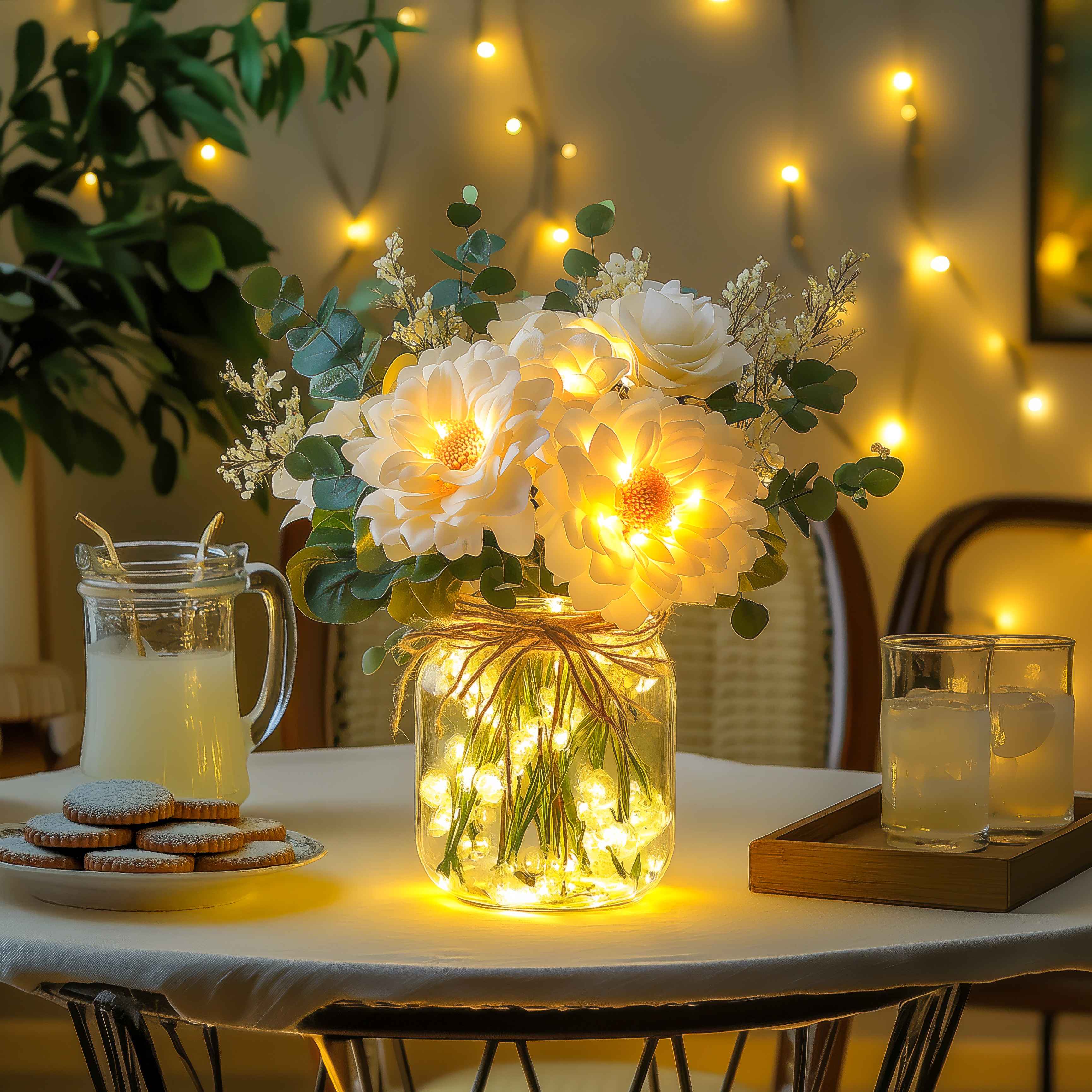 BloomGlow Bouquet – LED Deko-Lampe warmweiß für Wohnzimmer