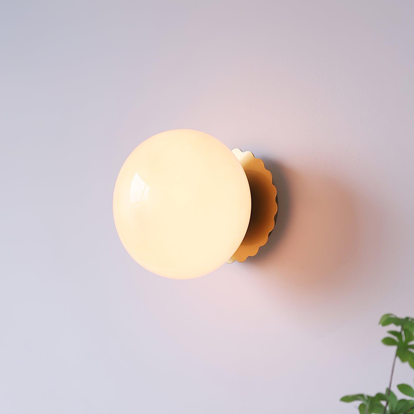 MarshGlow – Runde Konsolenleuchte Modern Weiß Ideal für Flur & Wohnbereich