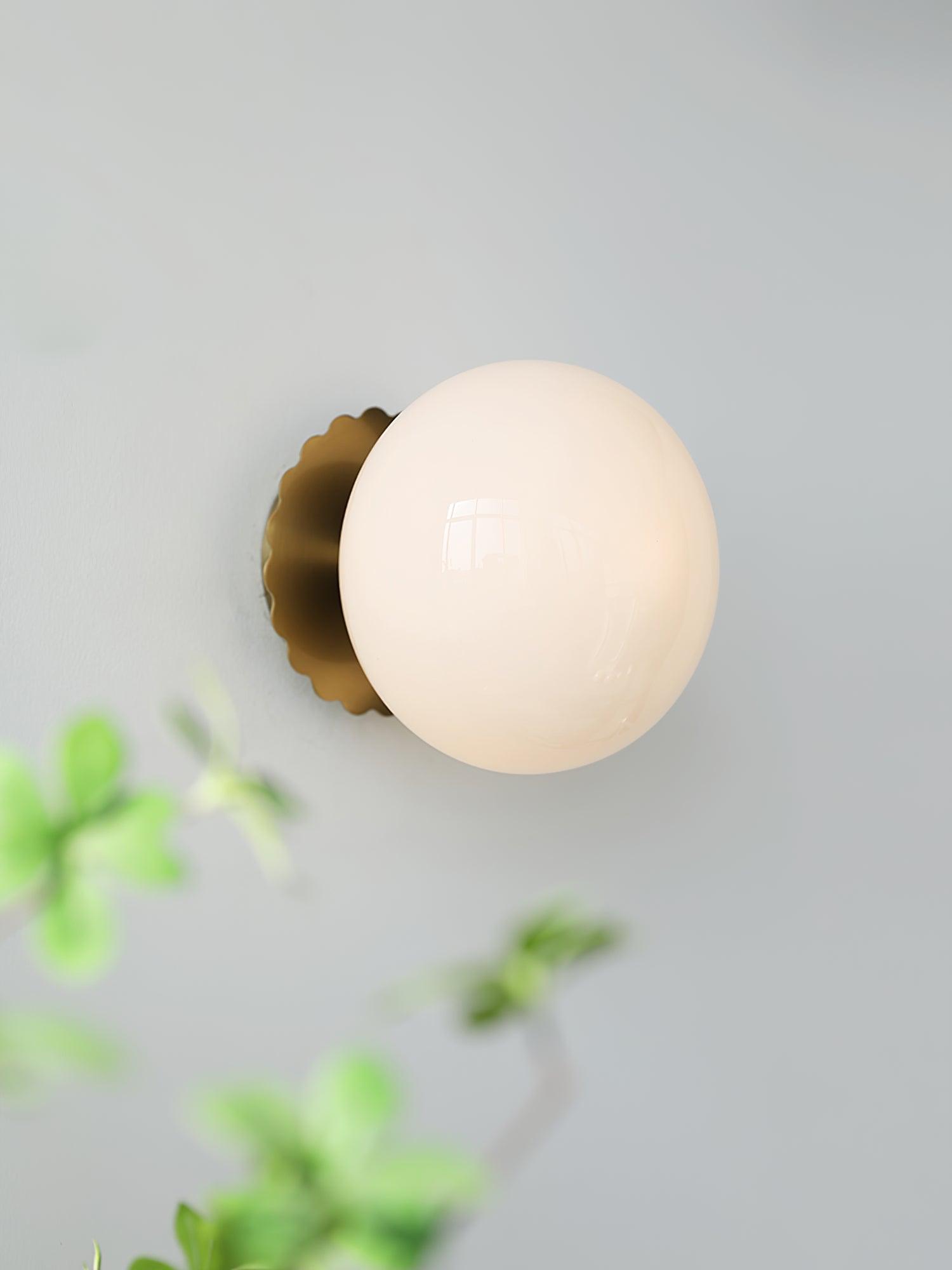 MarshGlow – Runde Konsolenleuchte Modern Weiß Ideal für Flur & Wohnbereich