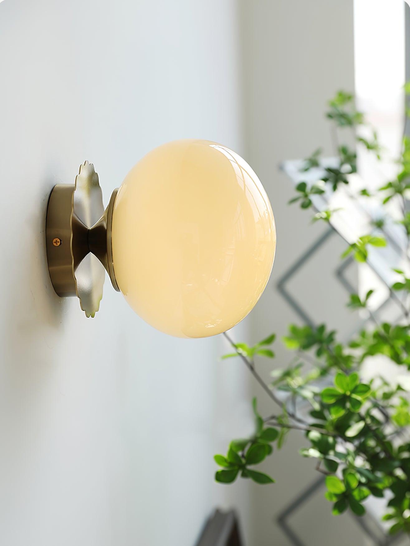 MarshGlow – Runde Konsolenleuchte Modern Weiß Ideal für Flur & Wohnbereich