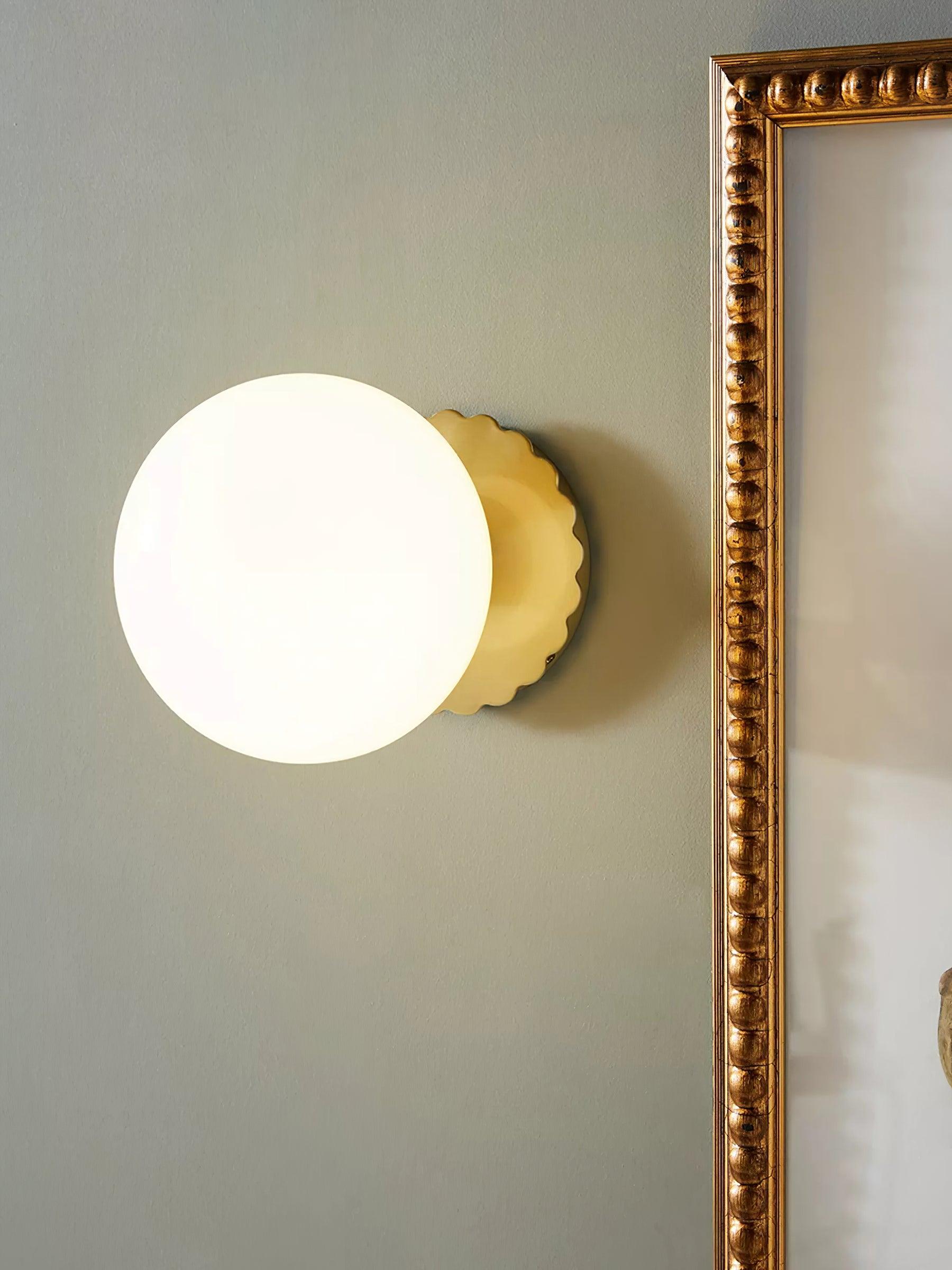 MarshGlow – Runde Konsolenleuchte Modern Weiß Ideal für Flur & Wohnbereich