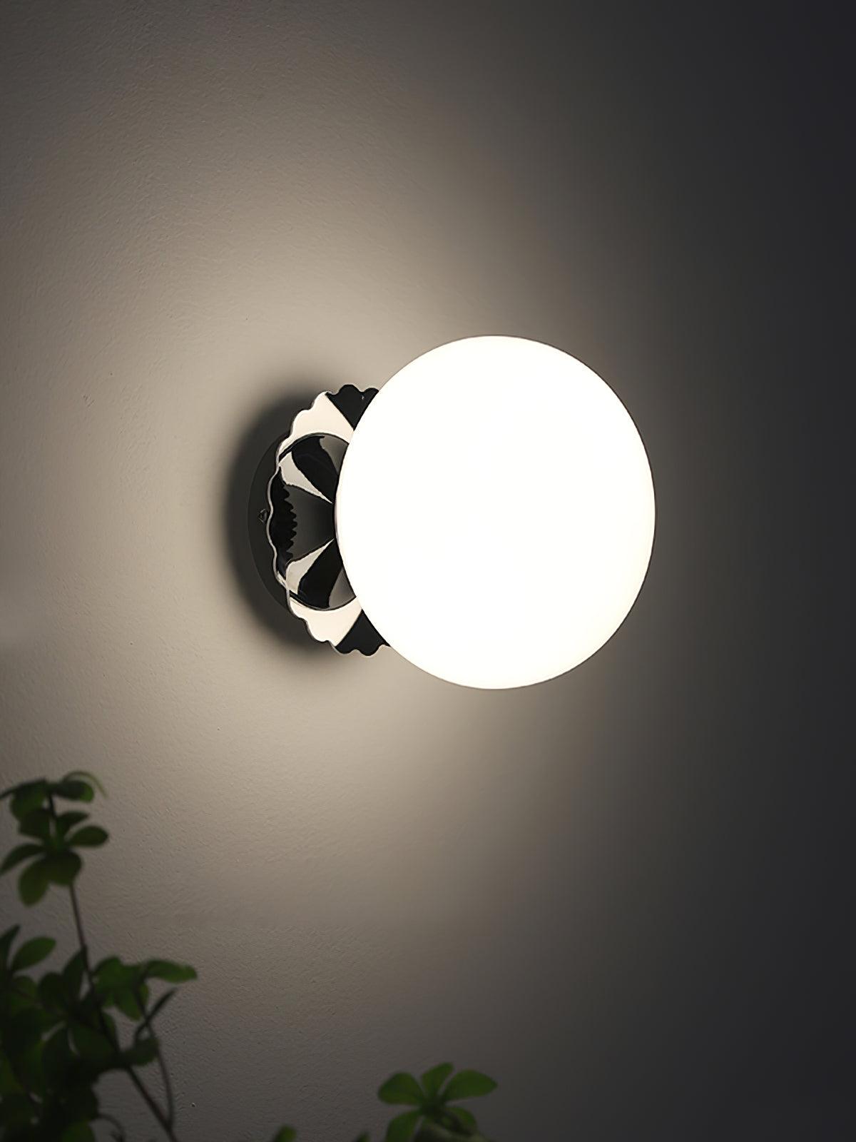 MarshGlow – Runde Konsolenleuchte Modern Weiß Ideal für Flur & Wohnbereich