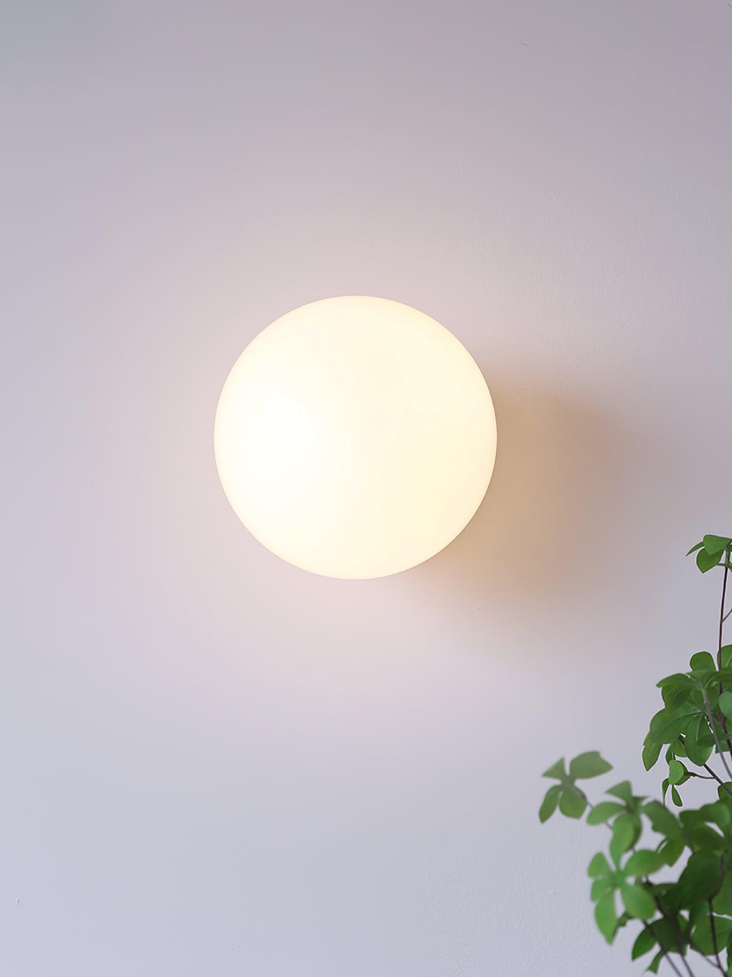 MarshGlow – Runde Konsolenleuchte Modern Weiß Ideal für Flur & Wohnbereich