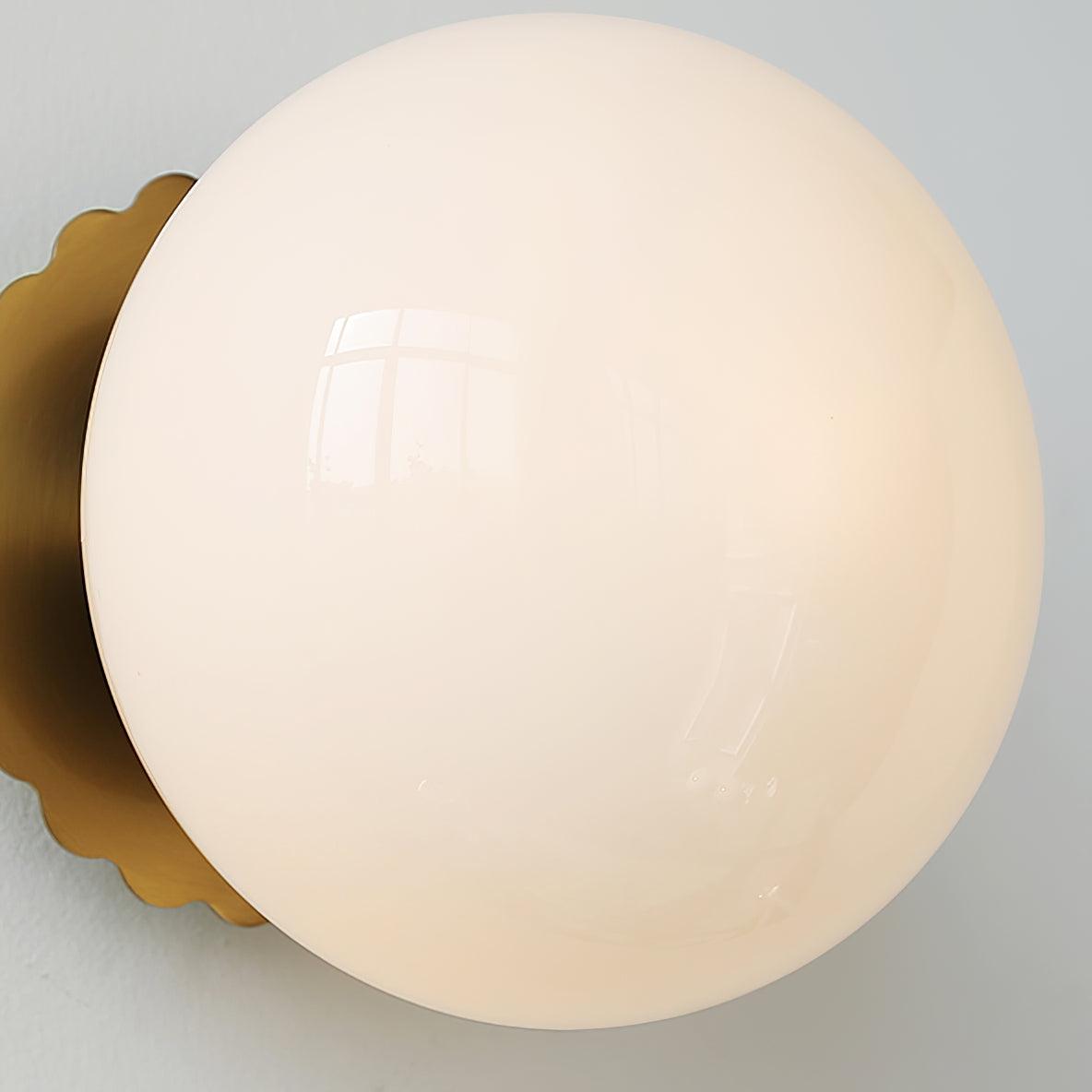 MarshGlow – Runde Konsolenleuchte Modern Weiß Ideal für Flur & Wohnbereich