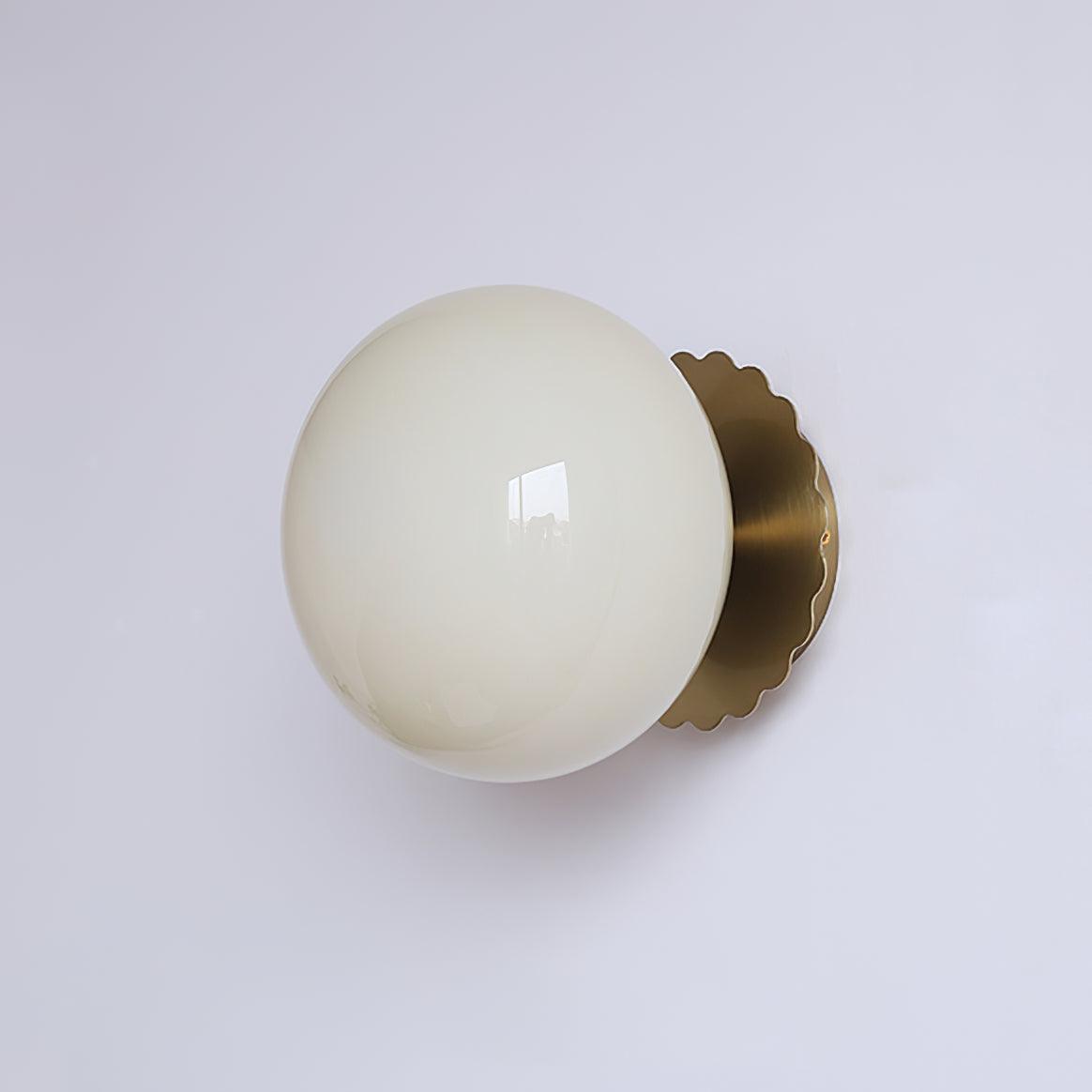 MarshGlow – Runde Konsolenleuchte Modern Weiß Ideal für Flur & Wohnbereich