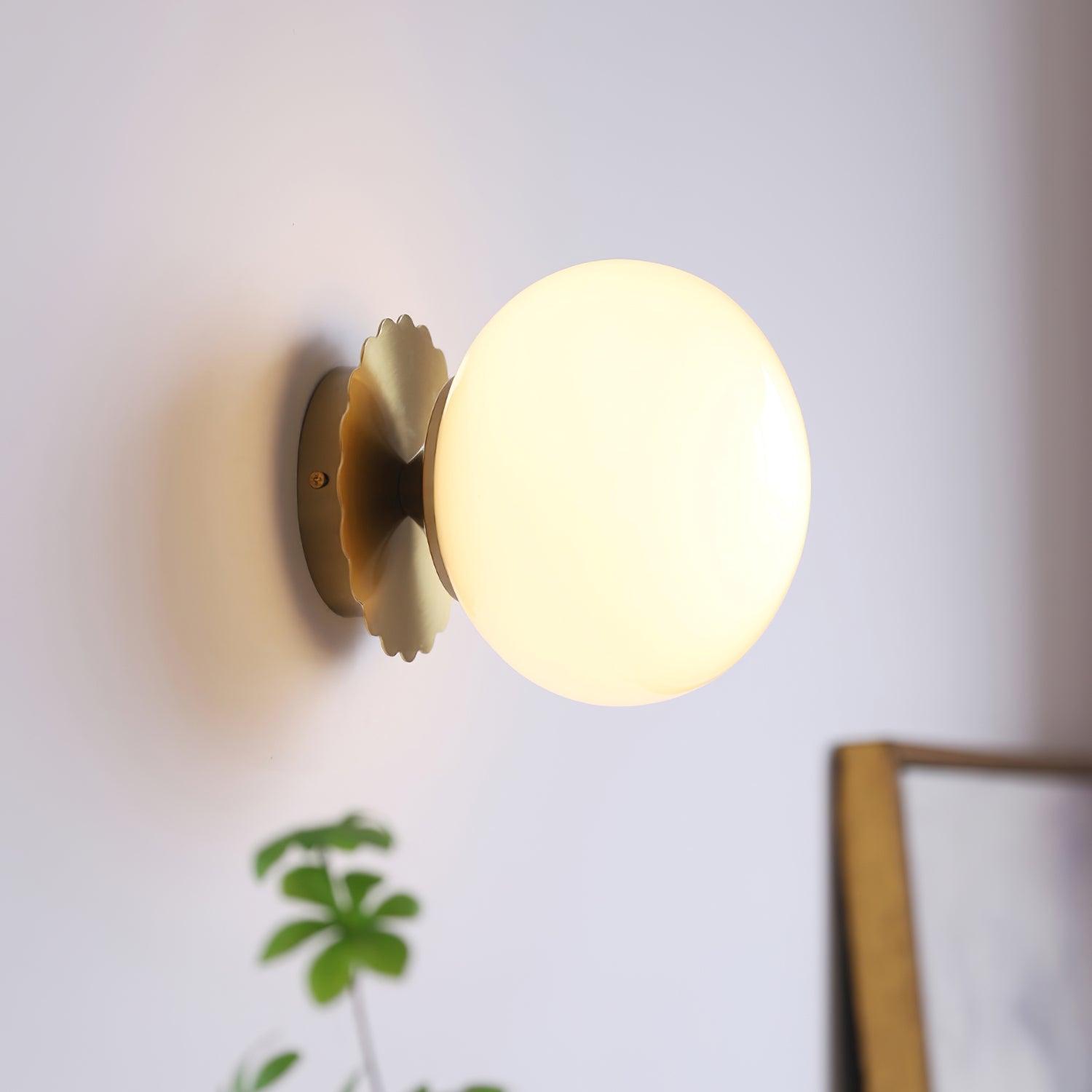 MarshGlow – Runde Konsolenleuchte Modern Weiß Ideal für Flur & Wohnbereich