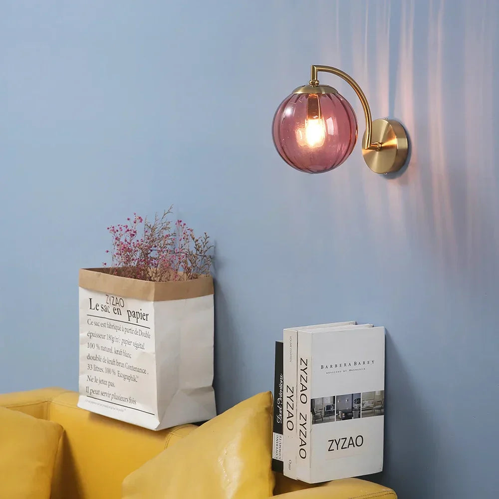 GlansVee - Minimalistische Glas-Wandleuchte