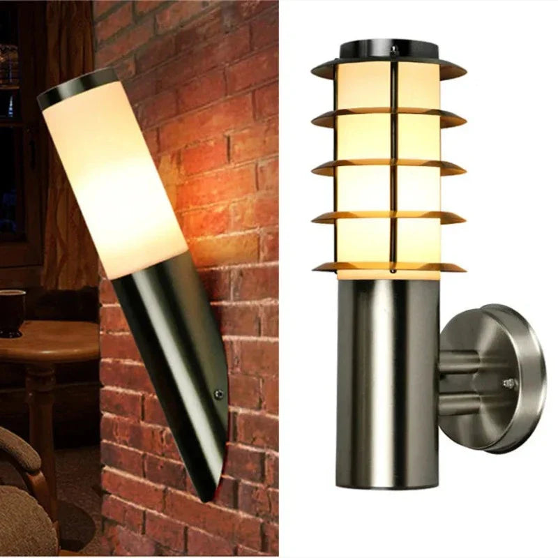 EdelLux Außenwandleuchte Edelstahl Modern IP65 für Terrasse