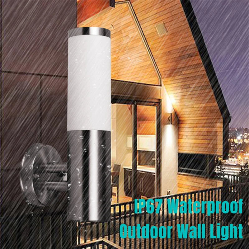 EdelLux Außenwandleuchte Edelstahl Modern IP65 für Terrasse