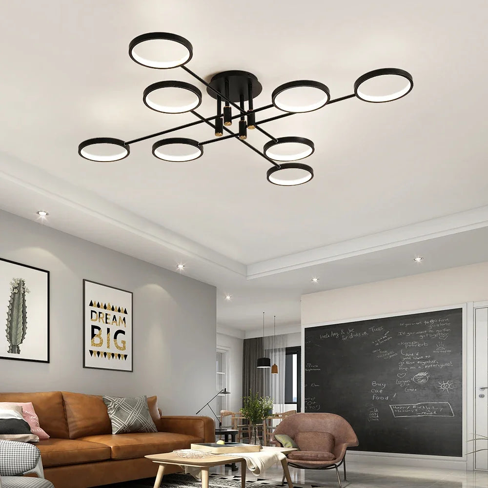 LumenVibe LED-Kronleuchter - Modernes Design mit verstellbarer Aufhängung