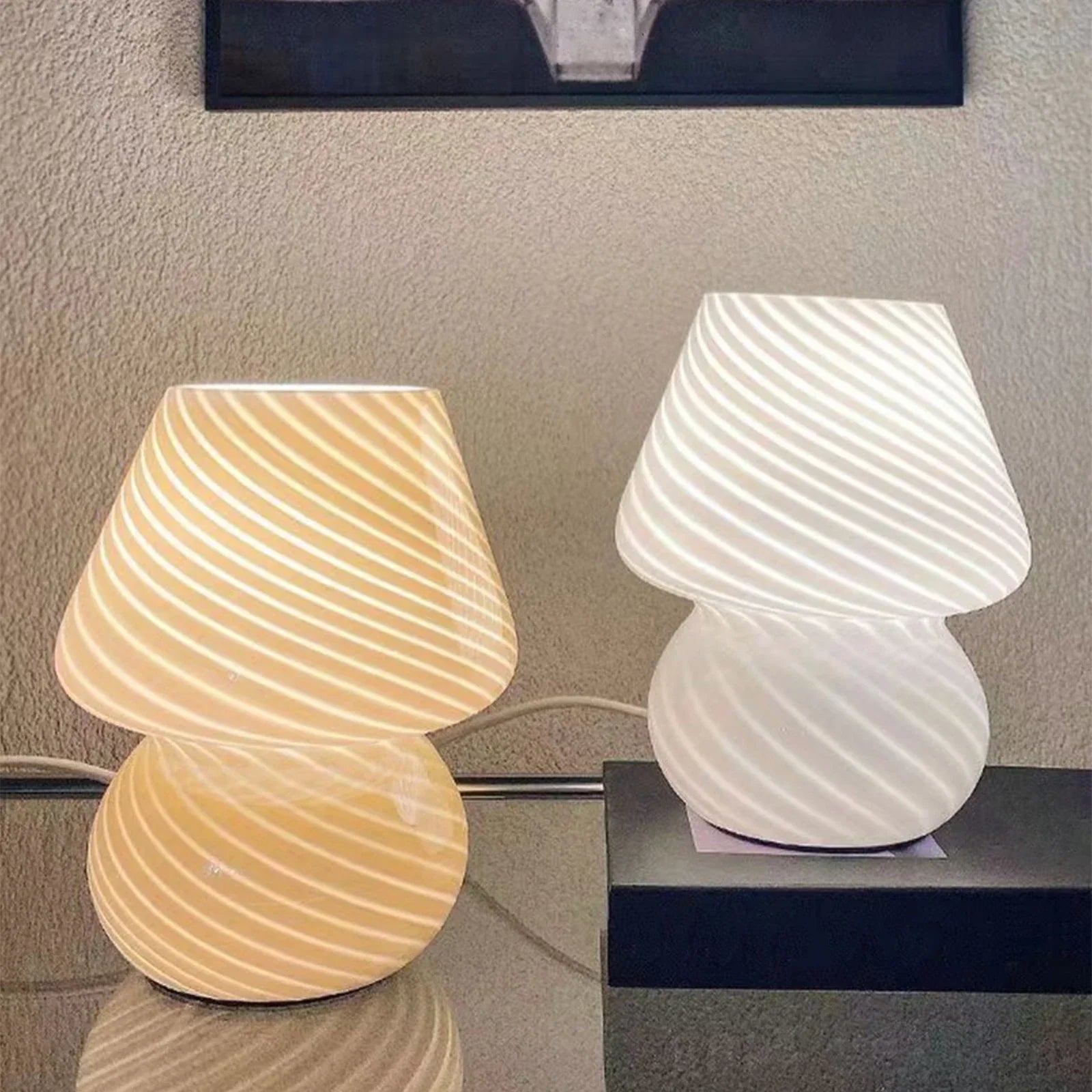 LumoVetro – Vintage Tischlampe aus Muranoglas Warmlicht Wohnzimmer