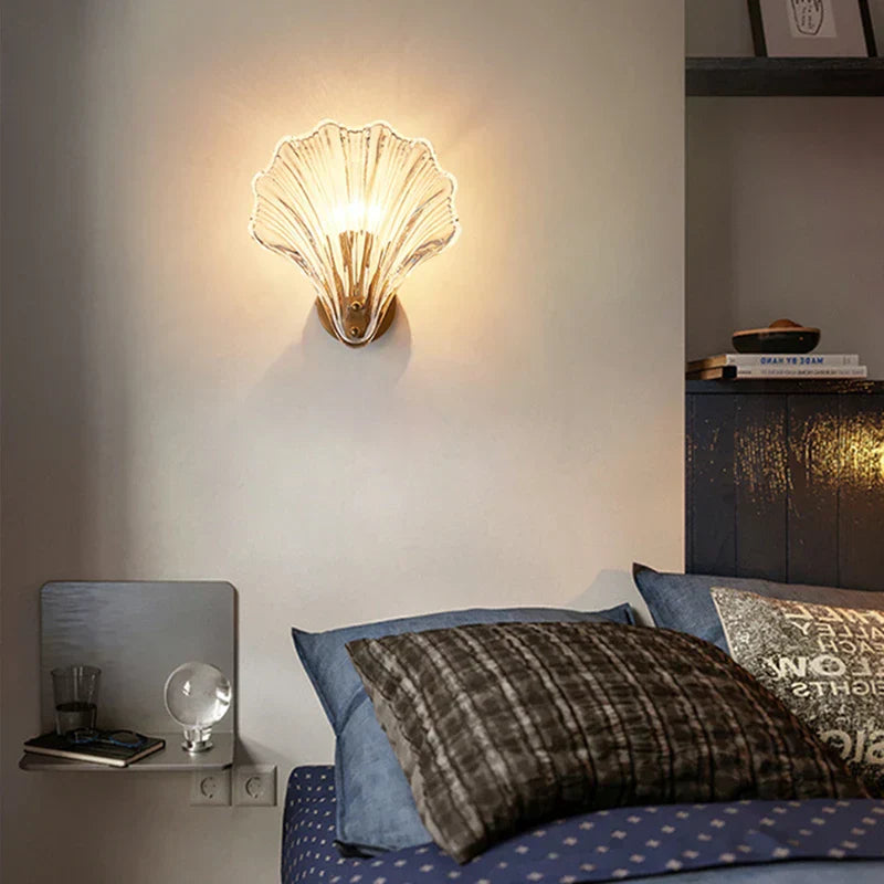 ZeePareltje - Charmante Wandleuchte mit Glas und Muschelform