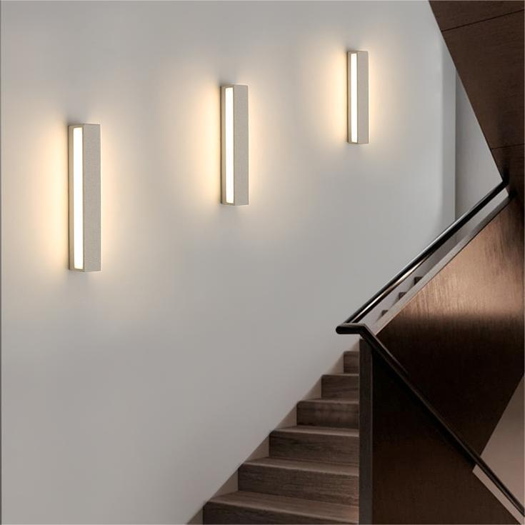 LumoEdge Außenwandleuchte Modern LED Up&Down Schwarz Garten
