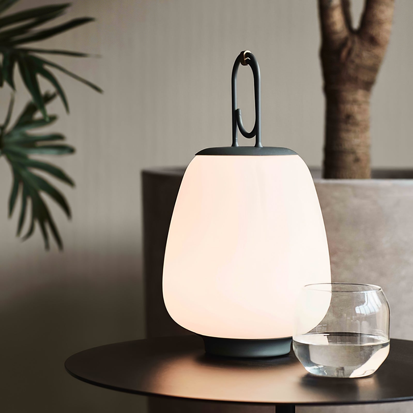 LuminaGo Tragbare Laternen-Tischlampe – Akku Warmweiß Garten & Terrasse