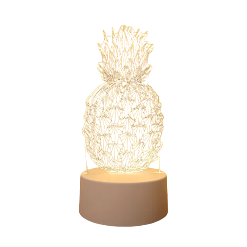 TropiGlow - 3D-Ananas LED-Nachtlicht