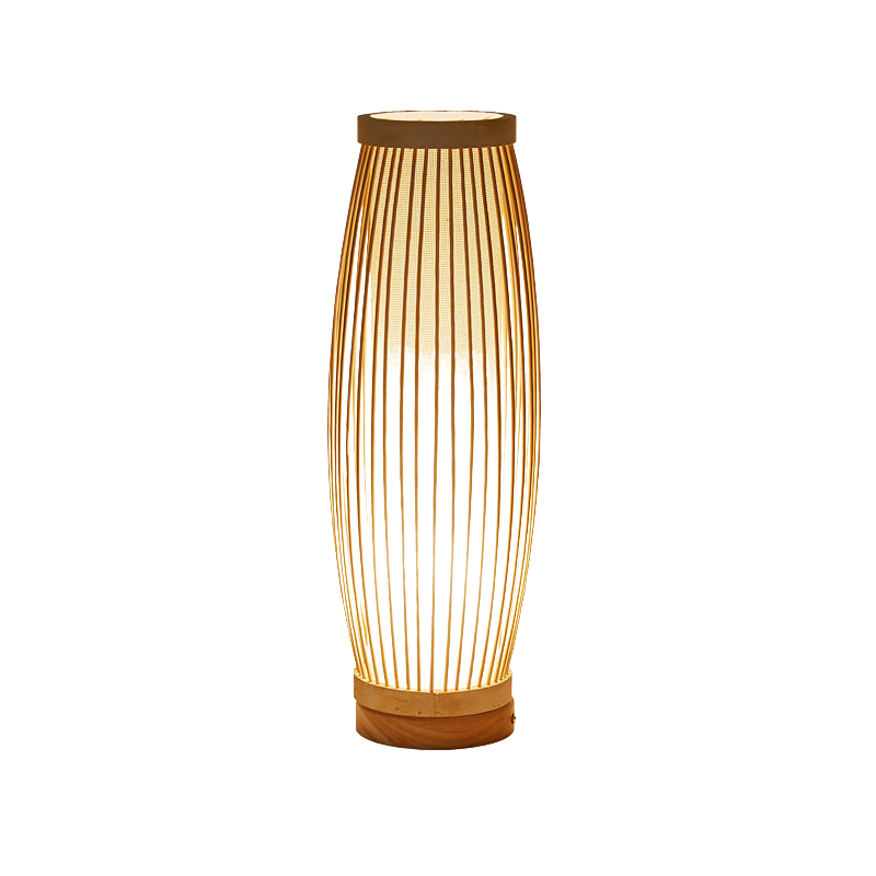 BambooSerenity - Orientalische Bambus-Tischlampe mit warmer Beleuchtung