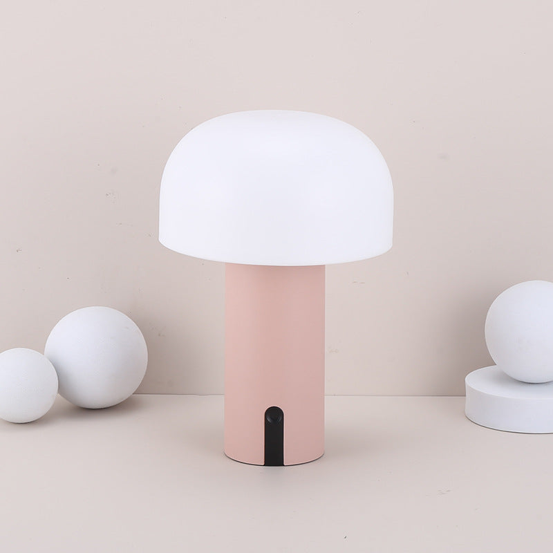 EuroPilz Tischlampe – Pilzform, Europäischer Stil, Weiß, für Wohnzimmer