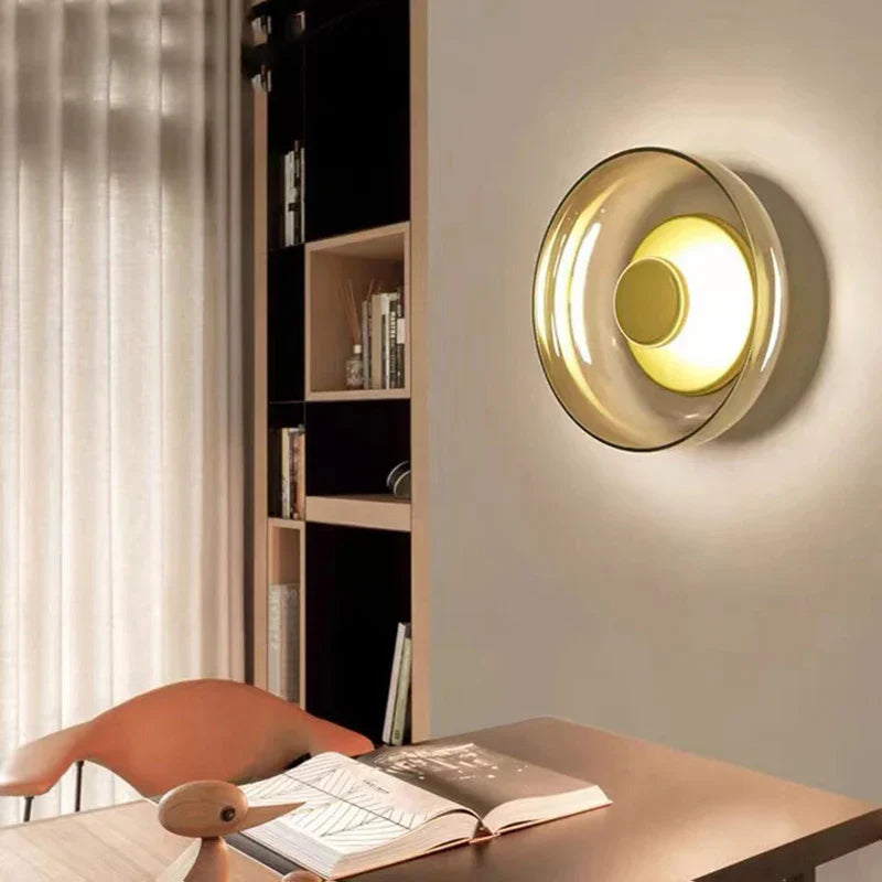 FjordGlow – Nordische Wandlampe Modern LED Weiß für Wohnzimmer & Flur