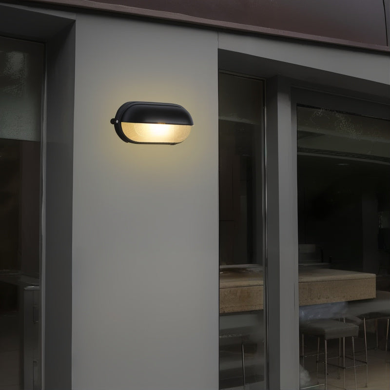 SteelGlow – Industrielle LED Außenwandleuchte, wasserdicht & stoßfest für Garten & Einfahrt