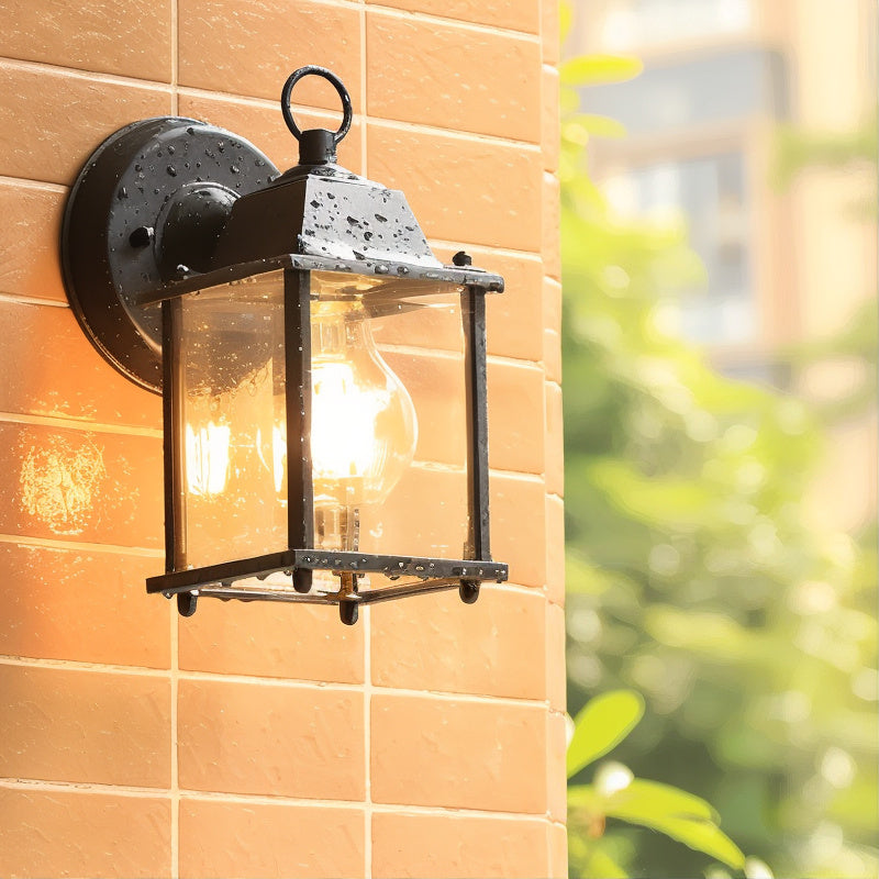 RetroLume – Klassische Außenwandleuchte schwarz für Garten & Terrasse