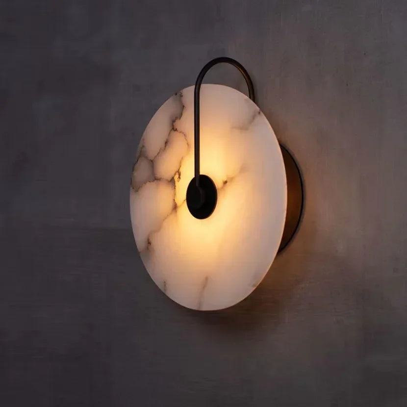 LumeRock LED-Wandleuchte mit Marmor – Modern & Elegant für Wohnzimmer