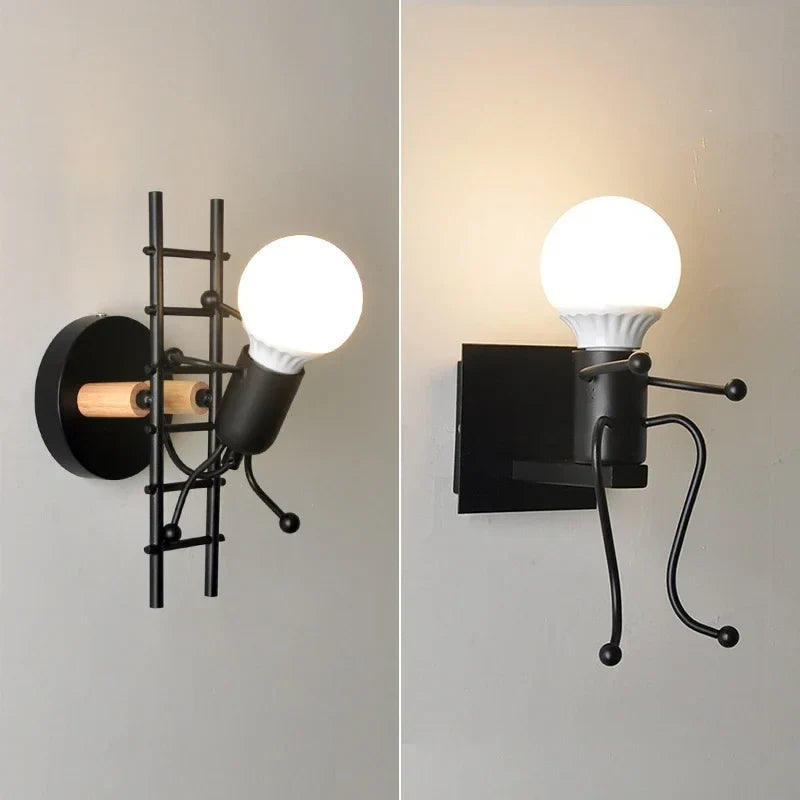RoboLite Nordic LED-Wandleuchte - Verspieltes Roboterdesign für Kinderzimmer und moderne Innenräume