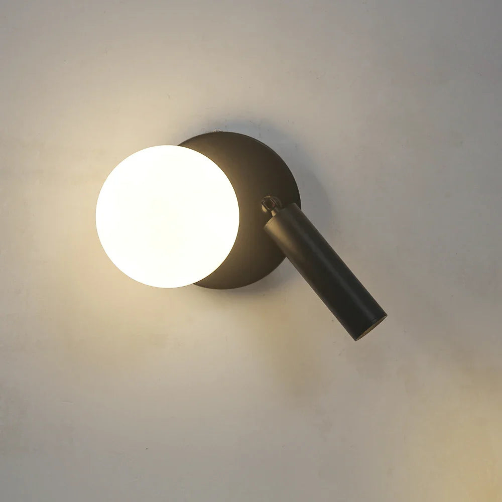 NordicRadiance LED-Wandleuchte - skandinavisches Design mit drehbarem Kopf für Schlafzimmer oder Wohnzimmer