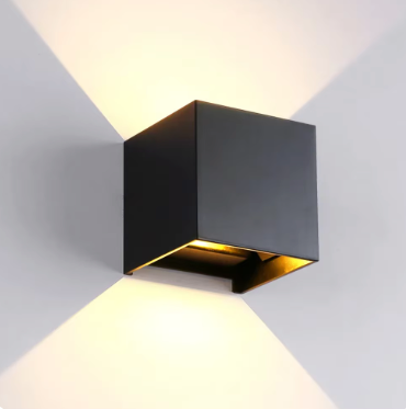 LumiSensor I Wasserdichte Wandlampe – Einstellbar – Schwarz/Weiß