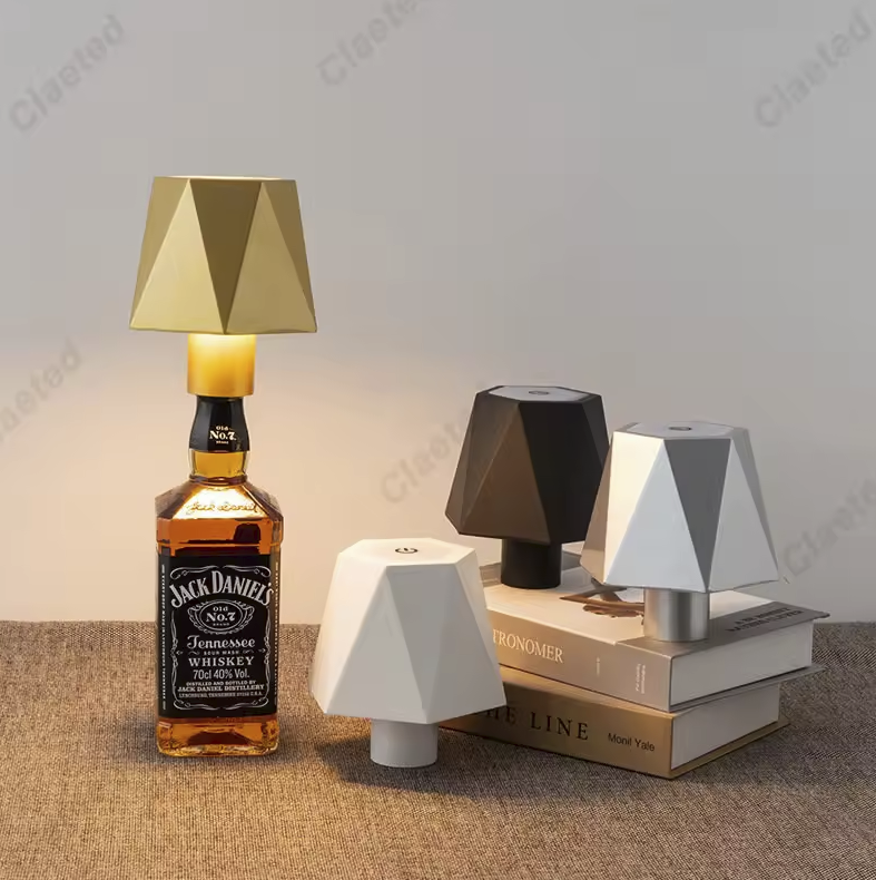 GlowBottle – Kabellose LED Flaschenlampe dimmbar – Warmweiß Tischlampe