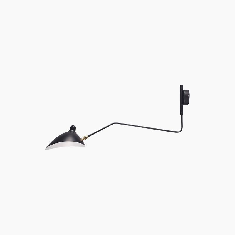 SerenLuce Wandleuchte – Modern, Gelenkarm, Schwarz, Für Wohnzimmer