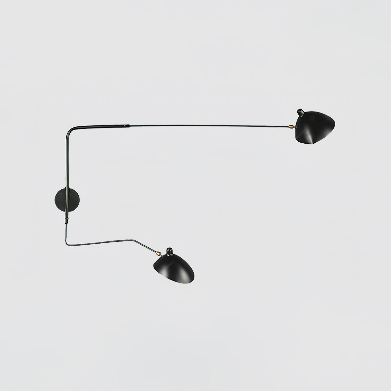 SerenLuce Wandleuchte – Modern, Gelenkarm, Schwarz, Für Wohnzimmer