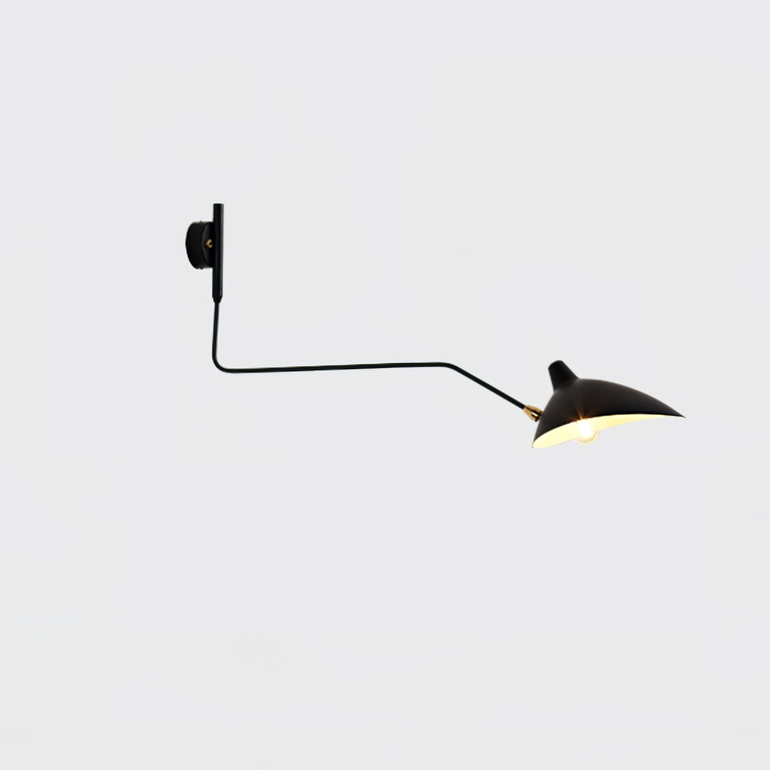 SerenLuce Wandleuchte – Modern, Gelenkarm, Schwarz, Für Wohnzimmer