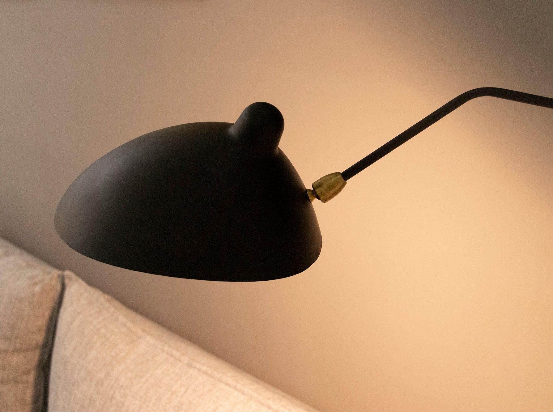 SerenLuce Wandleuchte – Modern, Gelenkarm, Schwarz, Für Wohnzimmer