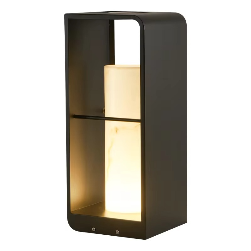 LumoSol Solarleuchte Modern Schwarz für Terrasse & Garten