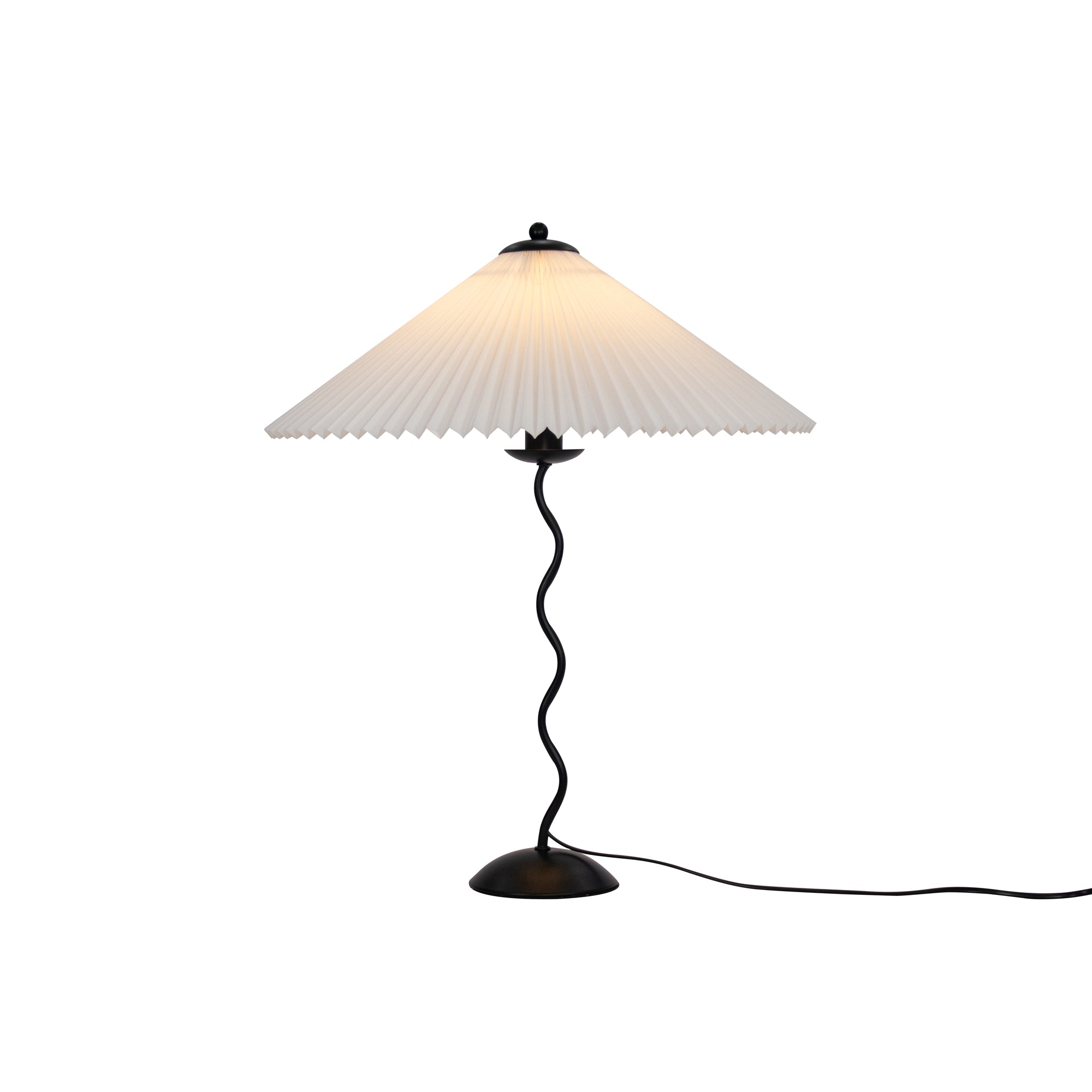 CurveLicht Design-Tischlampe – LED, Wellenform, Schwarz, für Wohnzimmer