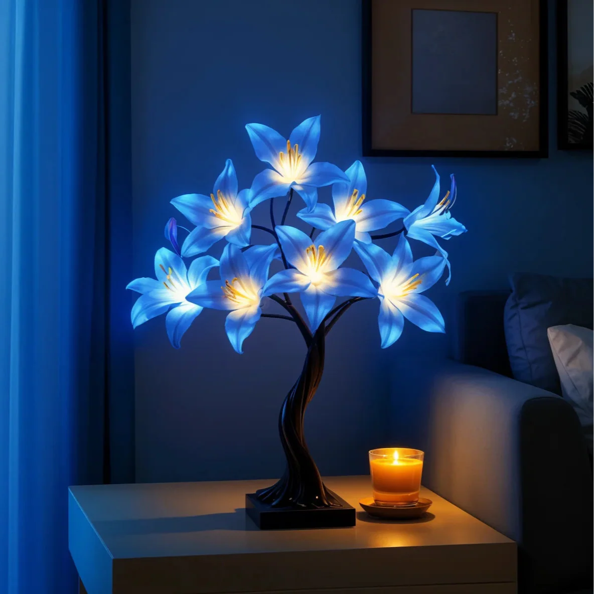 LumiLily Twilight – LED Deko-Lampe Lilien warmweiß für Wohnzimmer