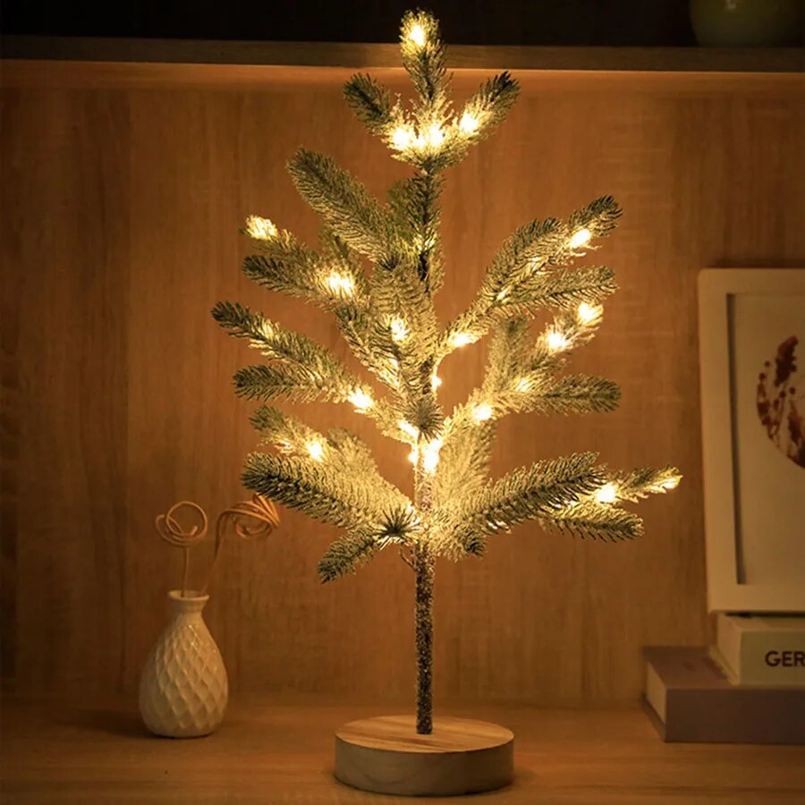 TwinkleGlow Baumlicht – Weihnachtsbaum Nachtlicht LED Warmweiß Terrasse