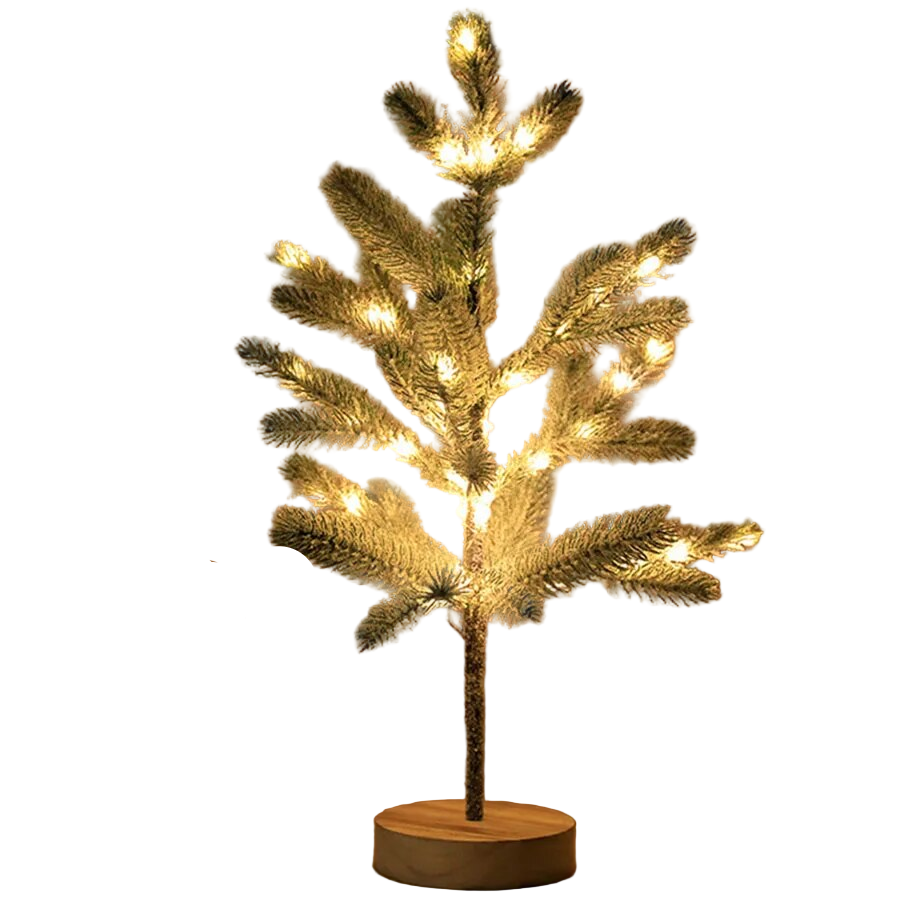 TwinkleGlow Baumlicht – Weihnachtsbaum Nachtlicht LED Warmweiß Terrasse