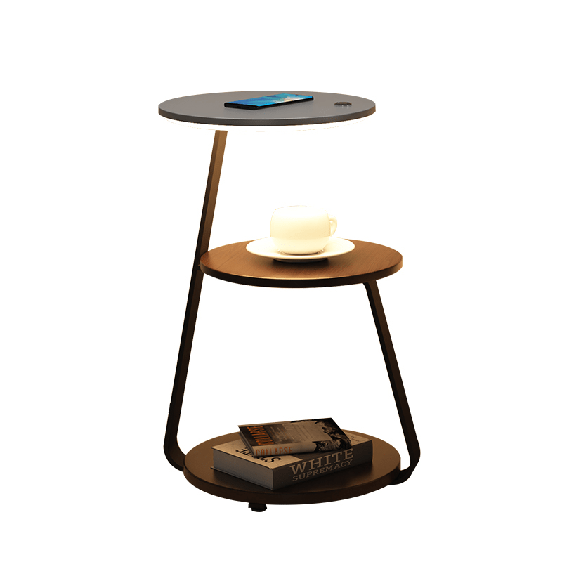 LumiTable Moderner LED-Tisch dimmbar Weiß für Terrasse