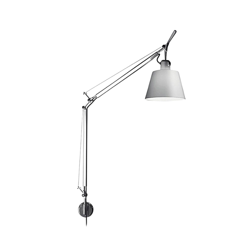 VarioLux LED-Wandleuchte – Dimmbar & Schwenkbar in Silber für Schlafzimmer & Büro
