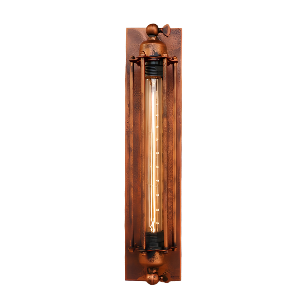 RetroGlow Wandlampe – Vintage Stil, LED, Messing, für Flur