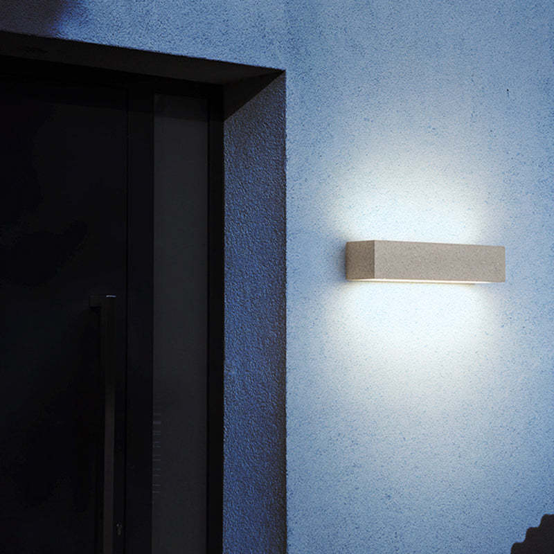 LumoEdge Außenwandleuchte Modern LED Up&Down Schwarz Garten