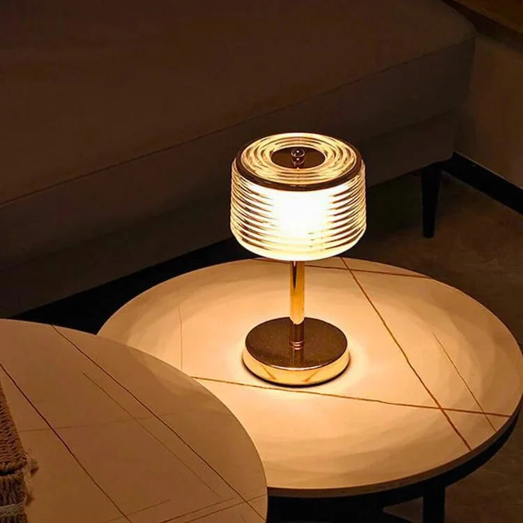 LumoRing LED Tischlampe – Modern Dimmbar Schwarz Wohnzimmer