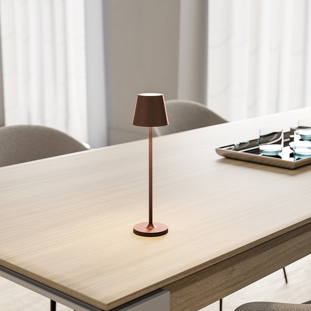 LumiNova – Moderne LED-Tischlampe Touch Steuerung Weiß tragbar für Terrasse
