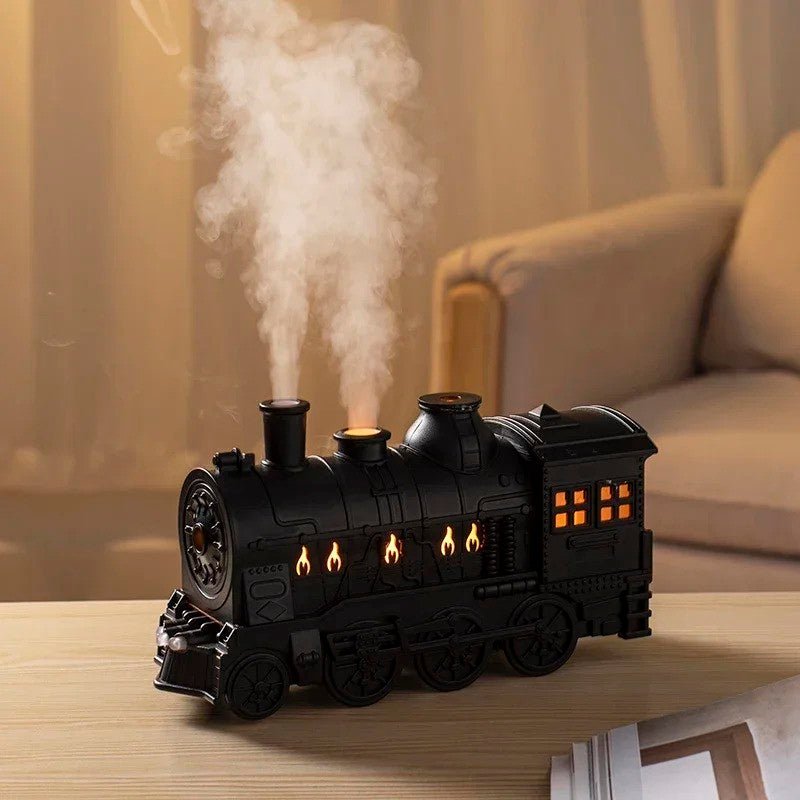 SteamGlow Dampfzug Luftbefeuchter LED Lampe Schwarz für Wohnzimmer